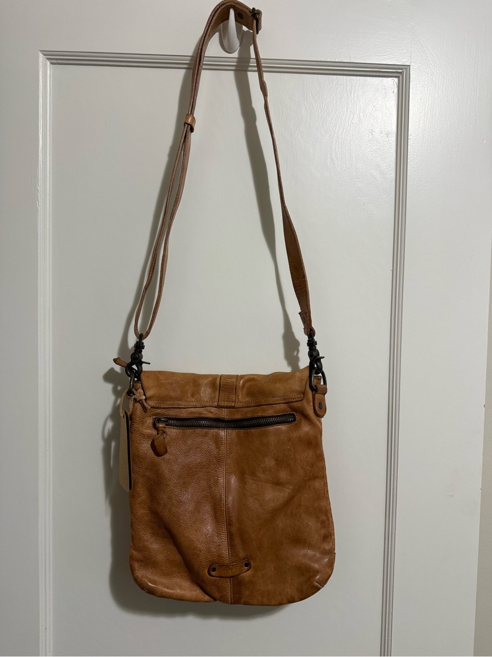 NWT BEDSTU Jack Leather Crossbody Shoulder Bag - Tan - Picture 3 of 9